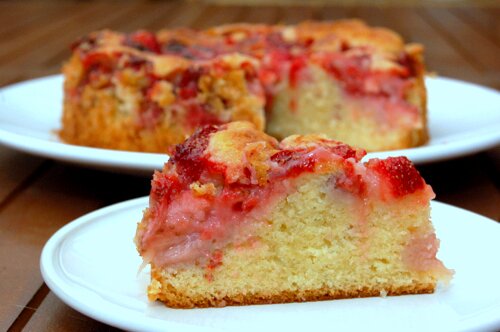 Aardbeiencake