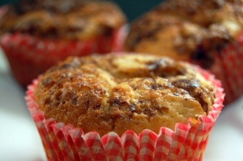 Chocolademuffins met frambozen