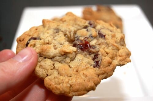 Havermoutkoekjes met cranberries