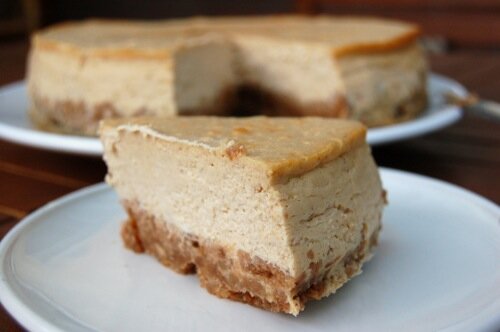 Roomkaastaart met speculaas