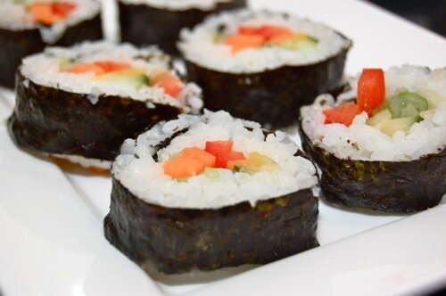 Vegetarische sushi