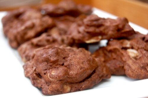 Chocoladekoekjes met amandelen