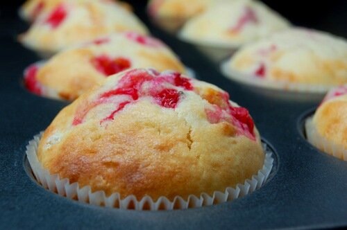 Muffins met rode besjes