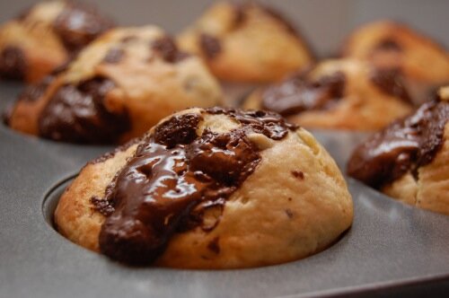 Vanillemuffins met chocola