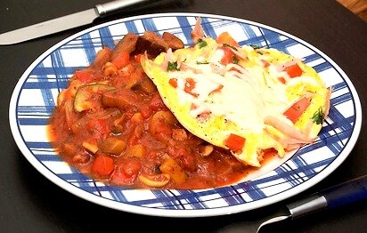 Ratatouille met omelet