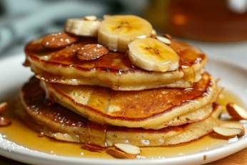 Bananenpannenkoeken ontbijt